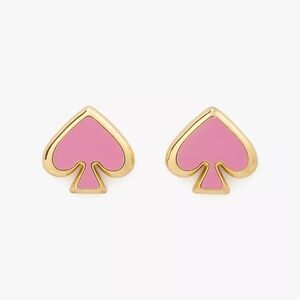 NWT Kate Spade Pink Everyday Spade Enamel Studs